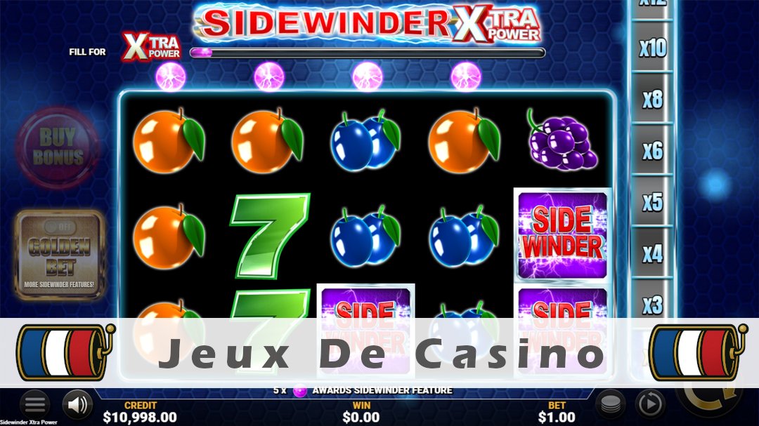 Démo de la machine à sous Sidewinder Xtra Power
