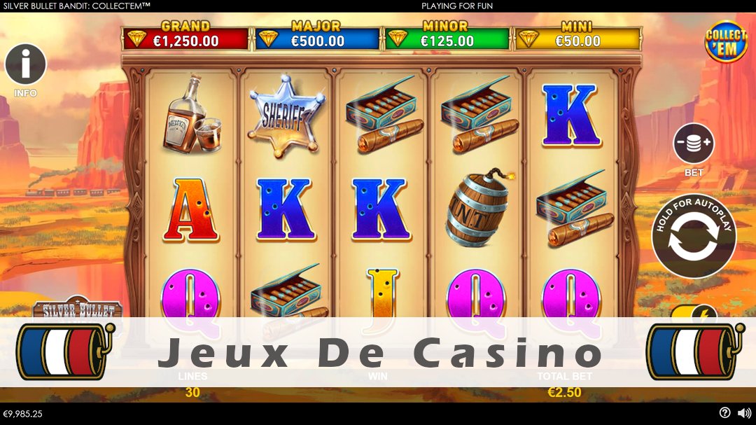 Démo de la machine à sous Silver Bullet Bandit Collect Em