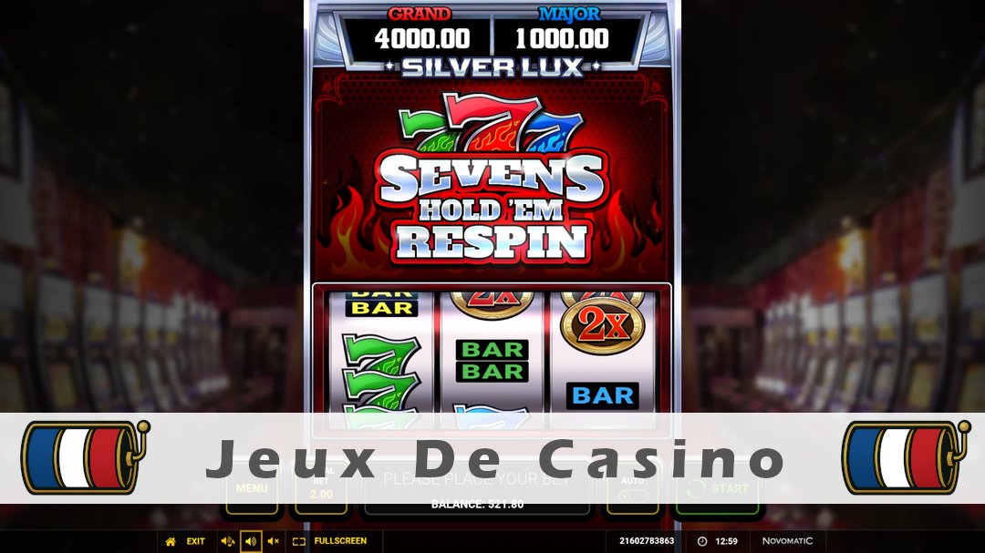 Démo de la machine à sous Silver Lux Sevens Holdem Respin