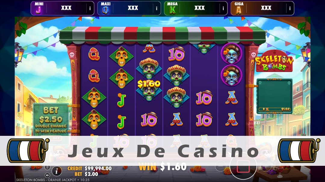 Démo de la machine à sous Skeleton Bombs