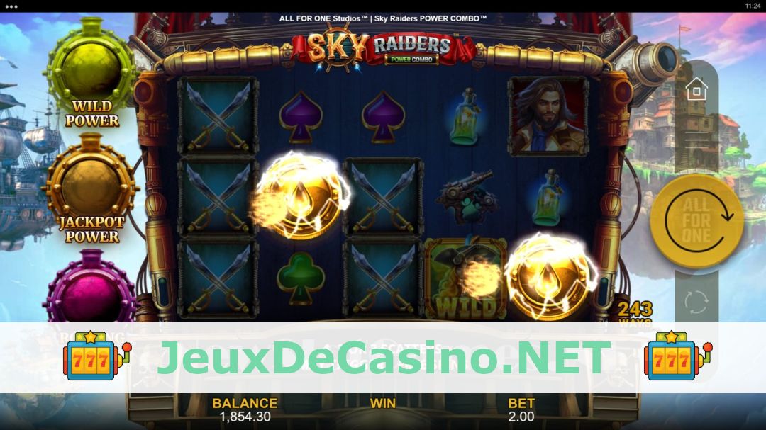 Démo de la machine à sous Sky Raiders Power Combo