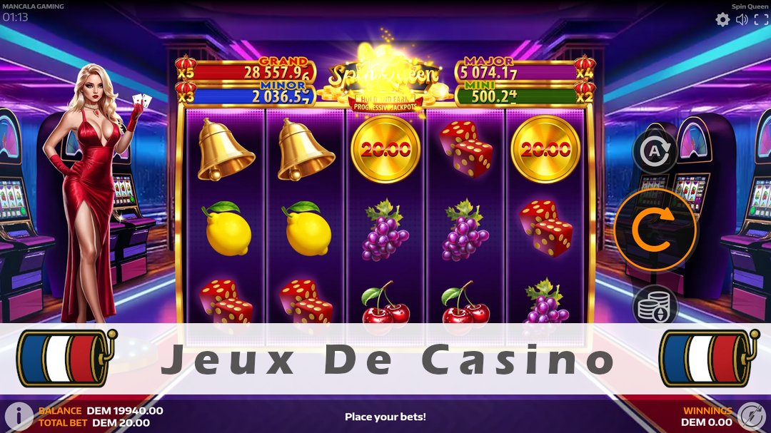 Démo de la machine à sous Spin Queen
