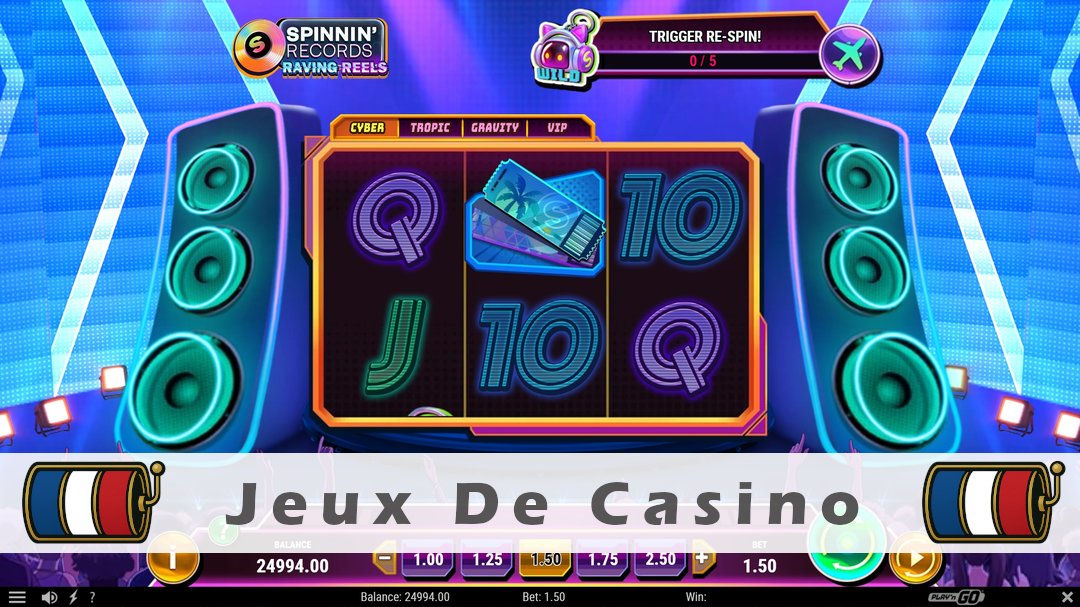 Démo de la machine à sous Spinnin Records Raving Reels