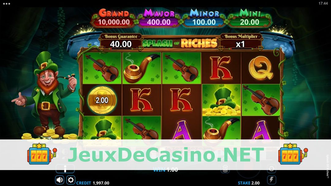 Démo de la machine à sous Splash of Riches