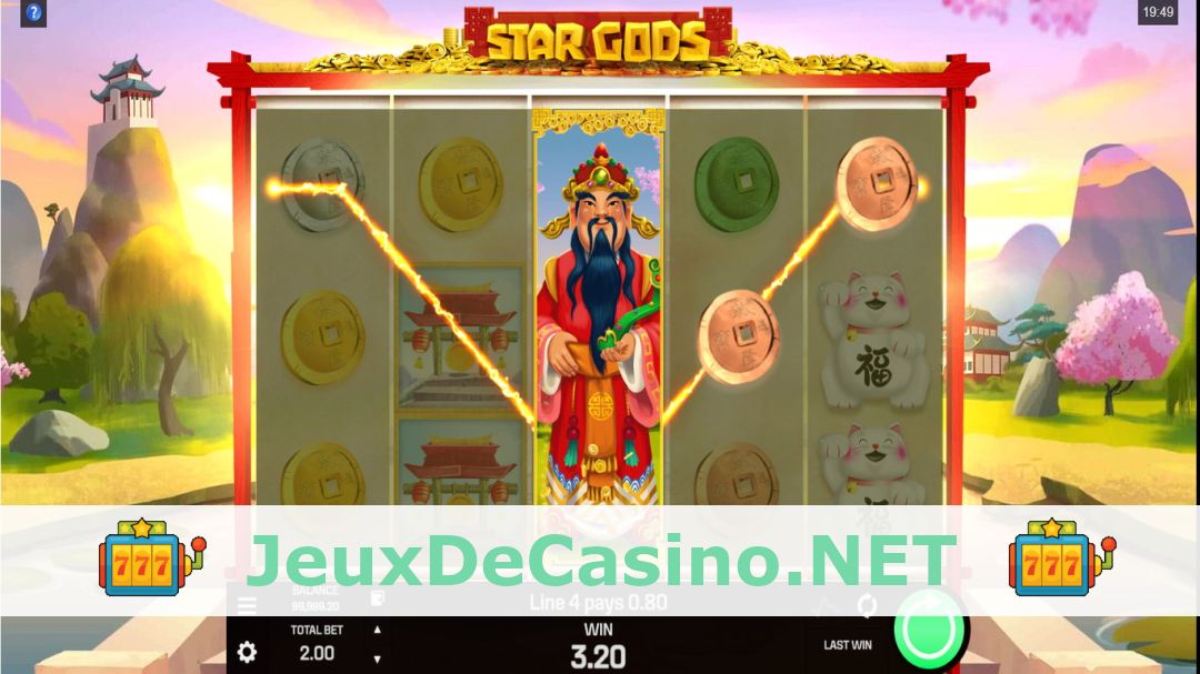 Démo de la machine à sous Star Gods