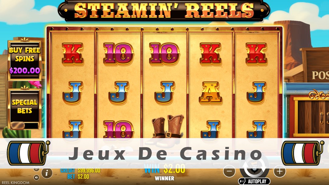Démo de la machine à sous Steamin Reels