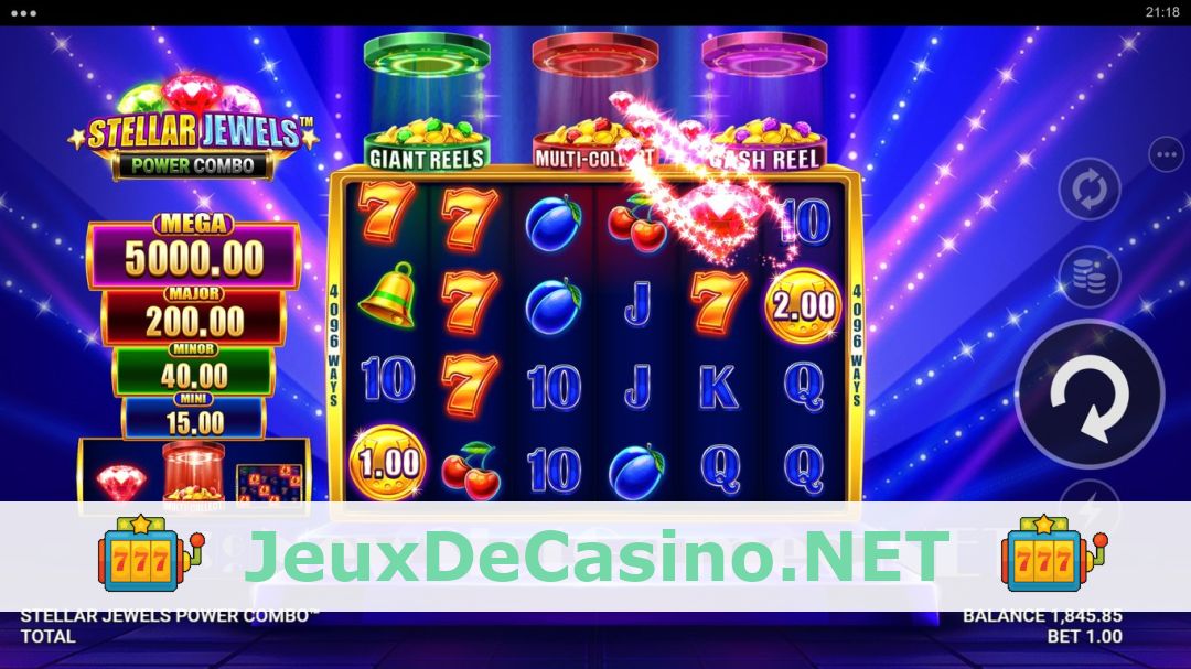 Démo de la machine à sous Stellar Jewels Power Combo