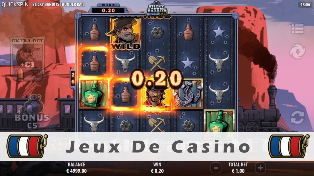 Démo de la machine à sous Sticky Bandits Thunder Rail