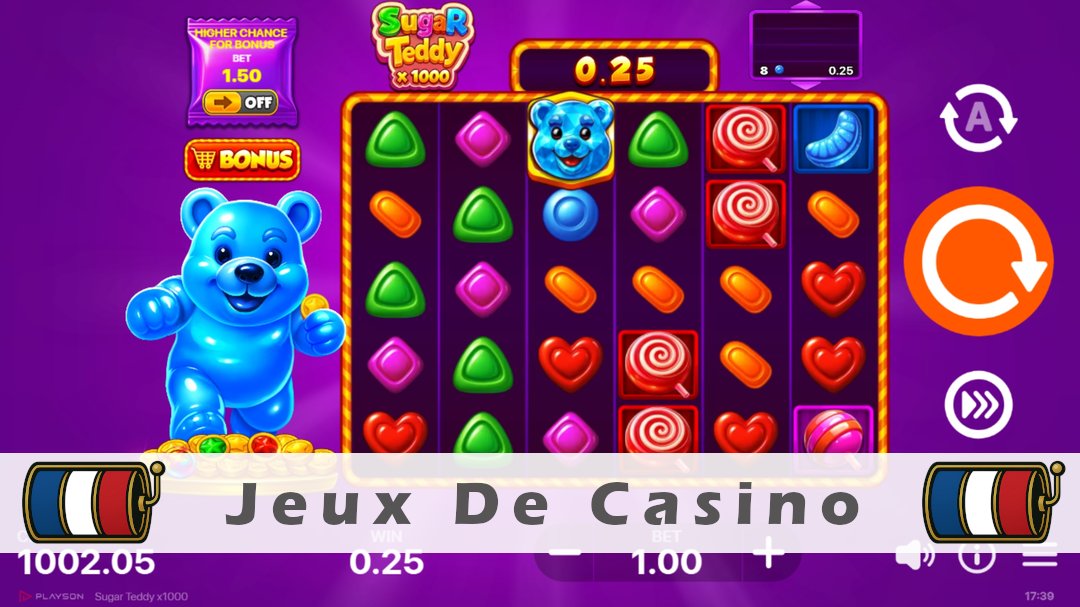 Démo de la machine à sous Sugar Teddy