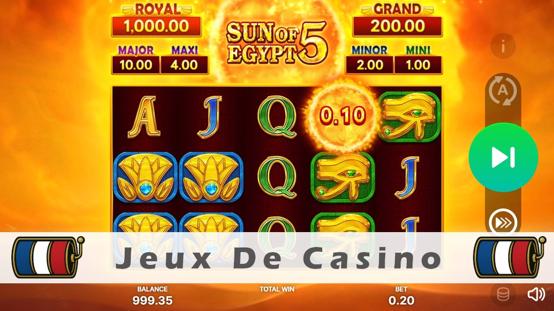 Démo de la machine à sous Sun of Egypt 5 Hold and Win