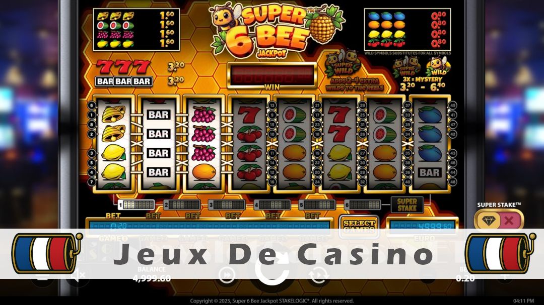 Démo de la machine à sous Super 6 Bee Jackpot