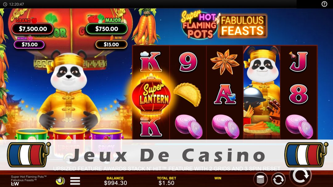 Démo de la machine à sous Super Hot Flaming Pots Fabulous Feasts