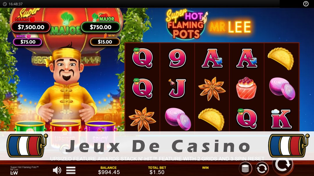 Démo de la machine à sous Super Hot Flaming Pots Mr Lee