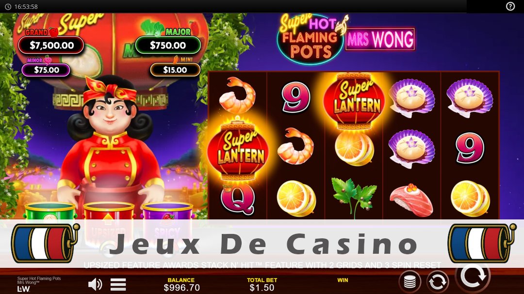 Démo de la machine à sous Super Hot Flaming Pots Mrs Wong