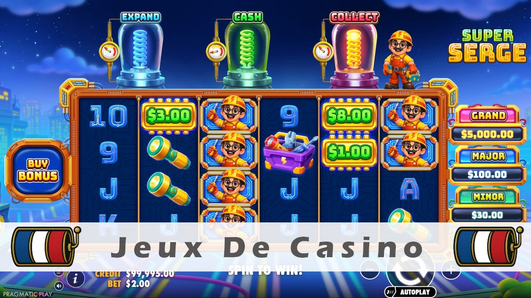 Démo de la machine à sous Super Serge