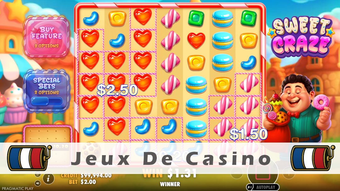 Démo de la machine à sous Sweet Craze