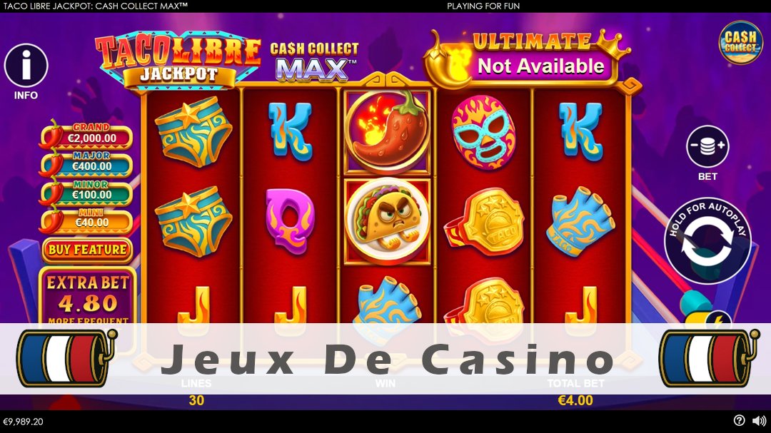 Démo de la machine à sous Taco Libre Jackpot Cash Collect Max