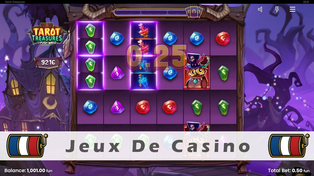 Démo de la machine à sous Tarot Treasures