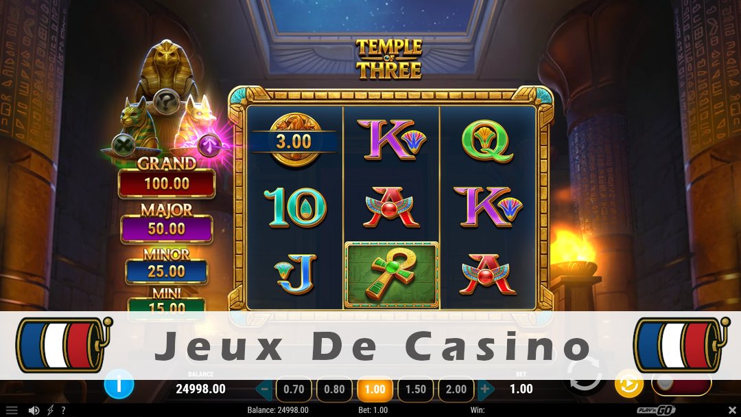 Démo de la machine à sous Temple of Three