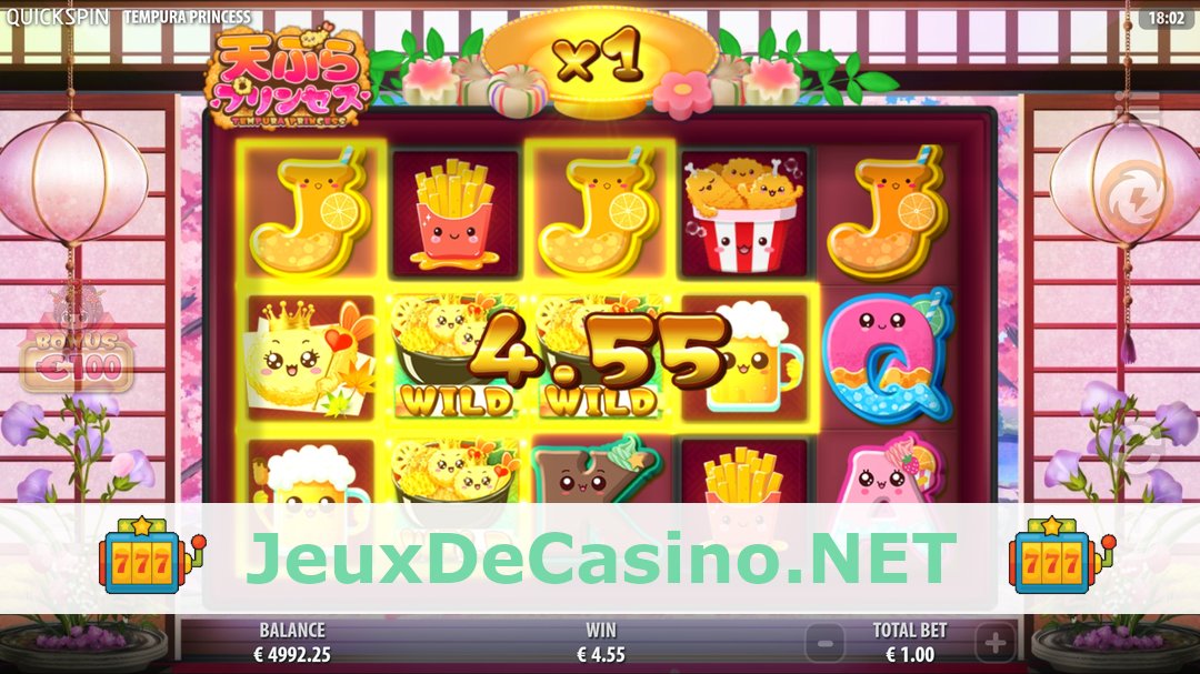 Démo de la machine à sous Tempura Princess