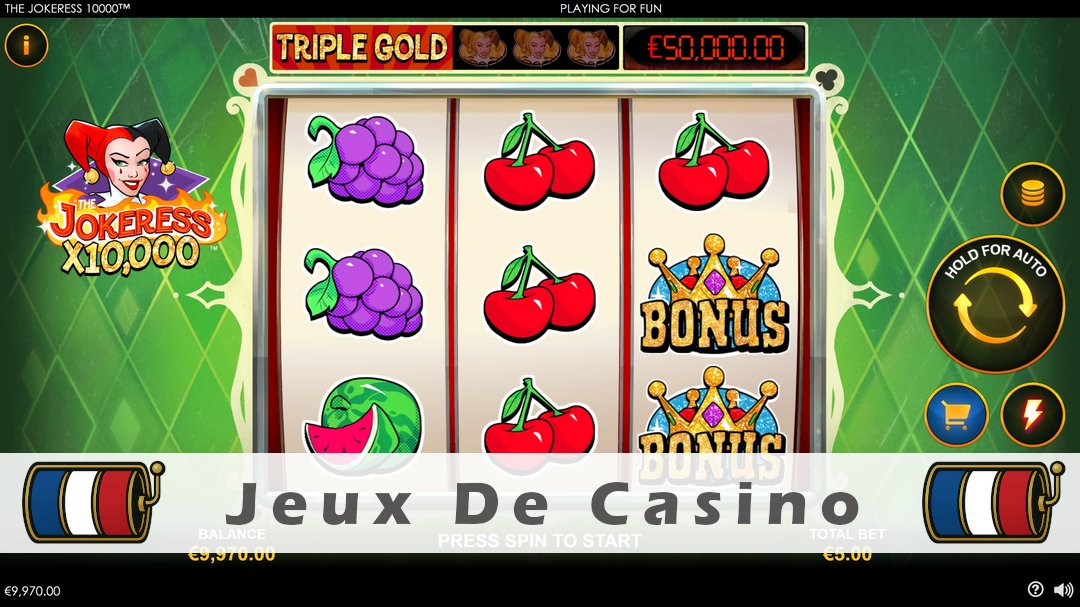 Démo de la machine à sous The Jokeress 10000