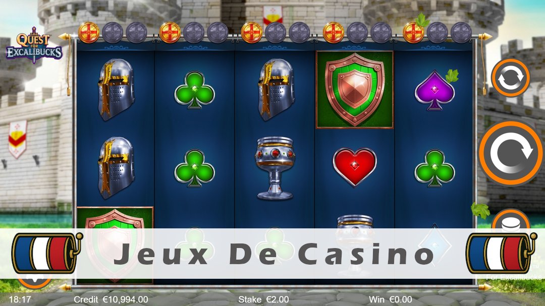 Démo de la machine à sous The Quest for Excalibucks