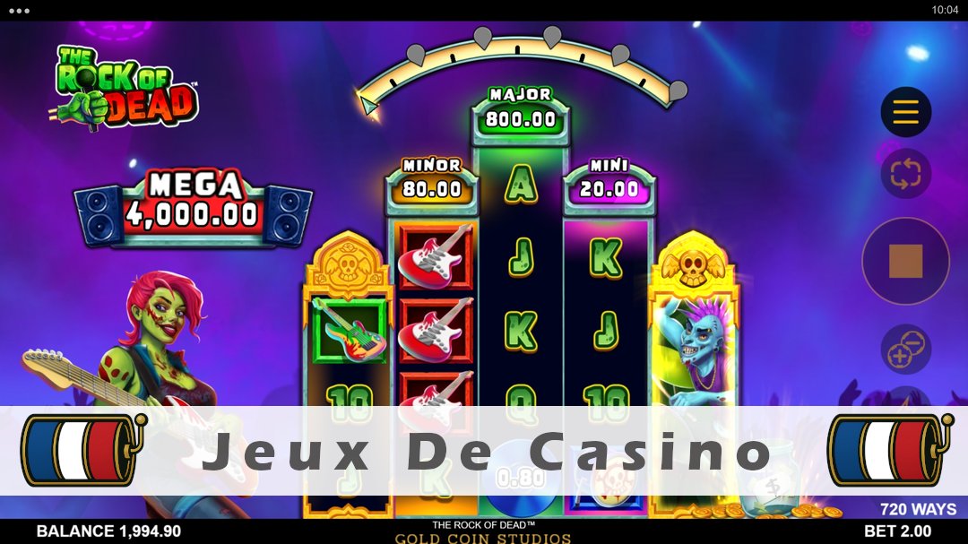 Démo de la machine à sous The Rock of Dead