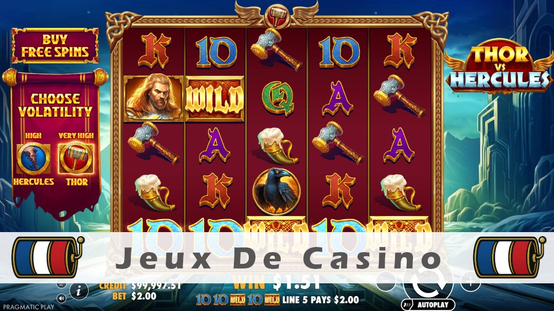 Démo de la machine à sous Thor vs Hercules