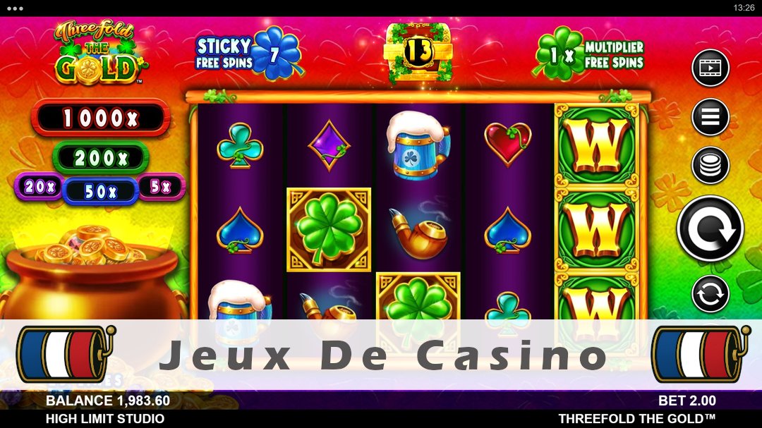 Démo de la machine à sous Threefold the Gold