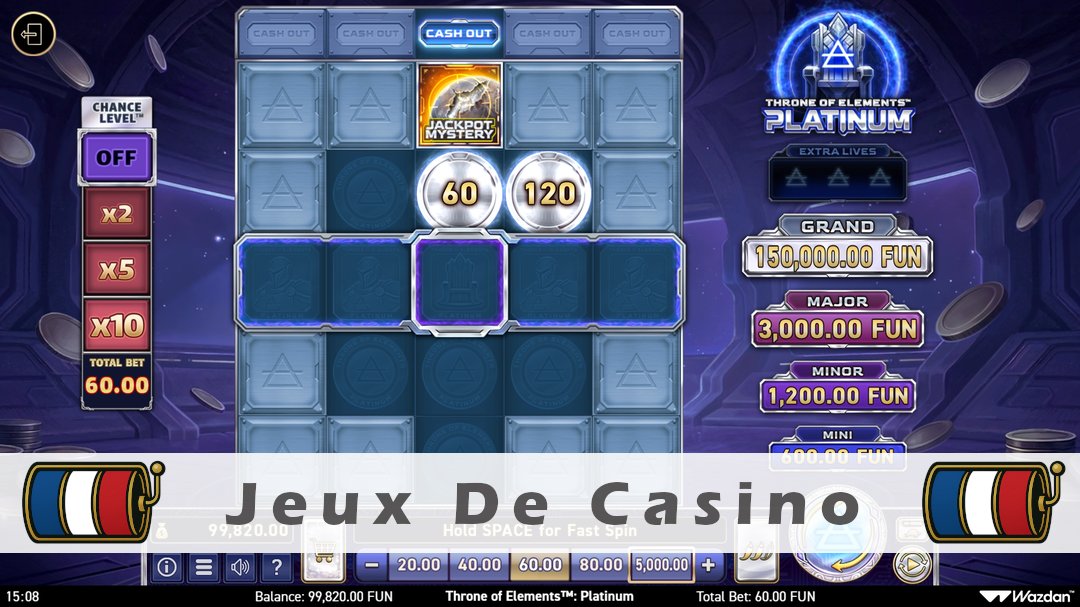 Démo de la machine à sous Throne of Elements Platinum