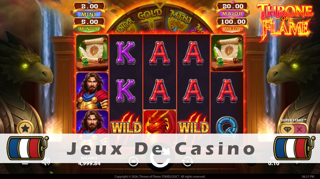 Démo de la machine à sous Throne of Flame