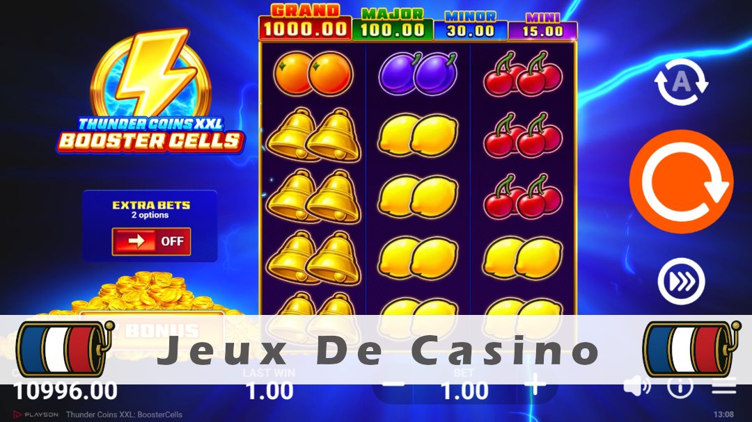 Démo de la machine à sous Thunder Coins XXL Booster Cells
