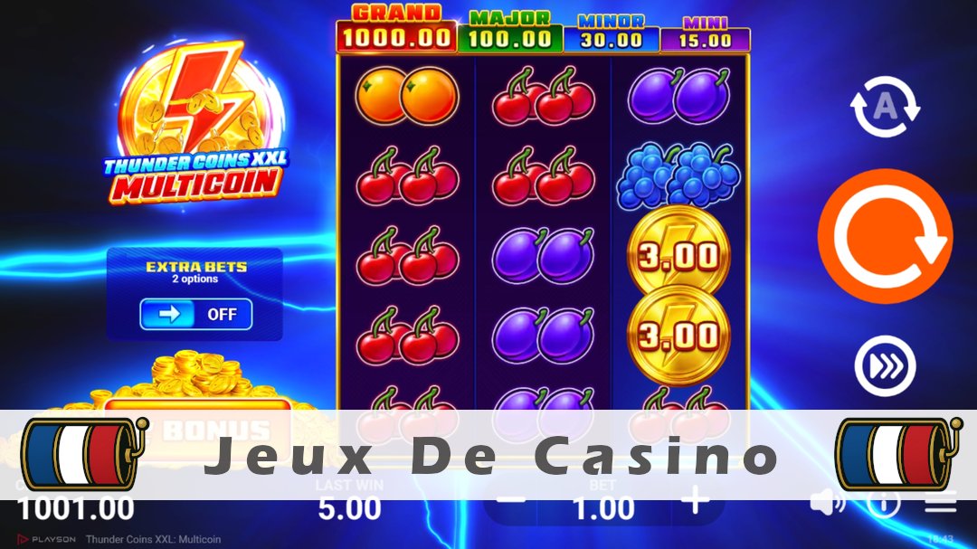 Démo de la machine à sous Thunder Coins XXL Multicoin