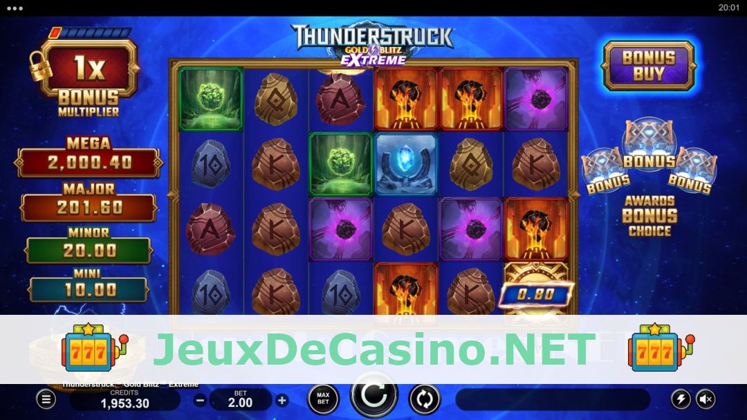 Démo de la machine à sous Thunderstruck Gold Blitz Extreme