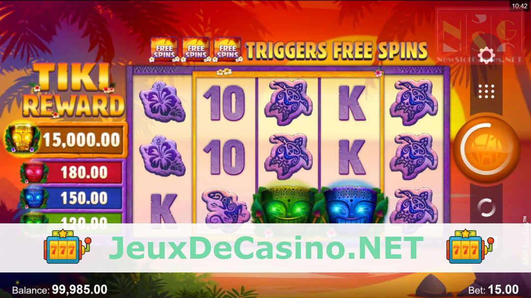 Démo de la machine à sous Tiki Reward