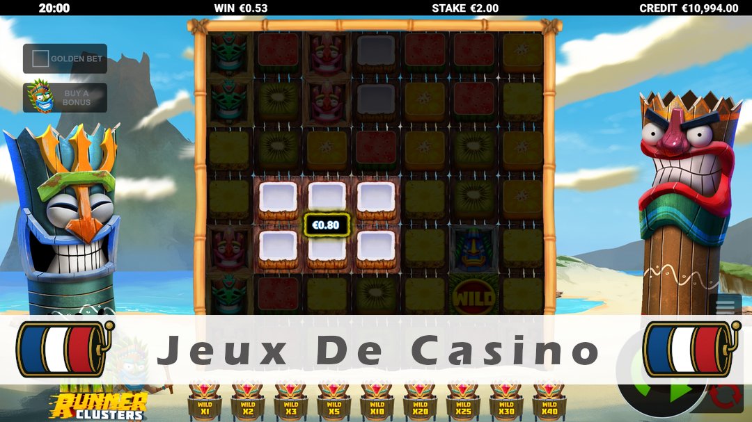 Démo de la machine à sous Tiki Runner Clusters