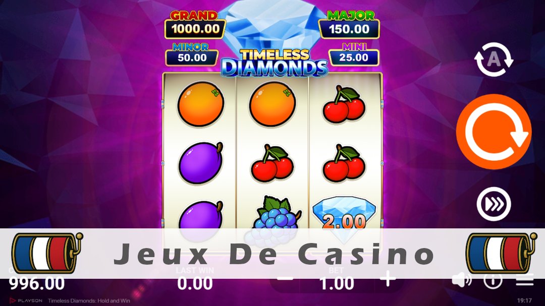 Démo de la machine à sous Timeless Diamonds
