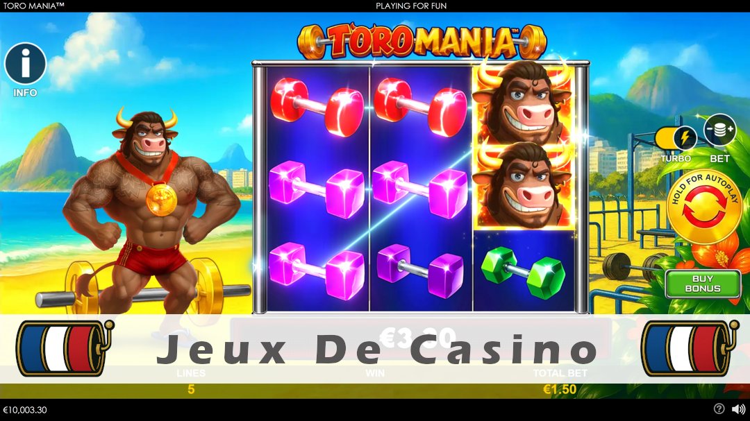 Démo de la machine à sous Toro Mania