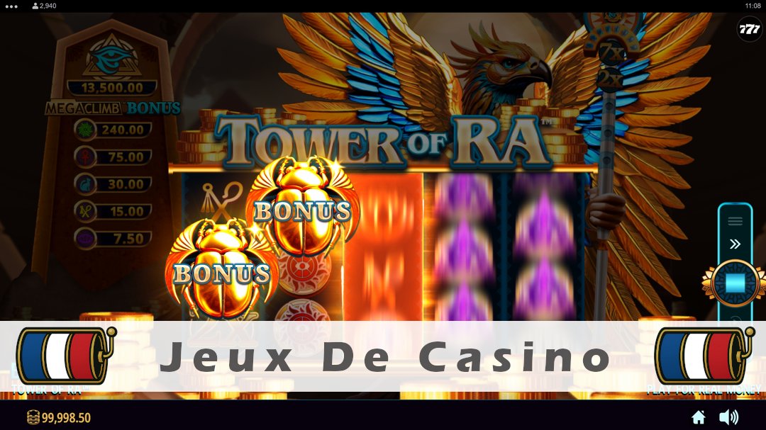 Démo de la machine à sous Tower of Ra