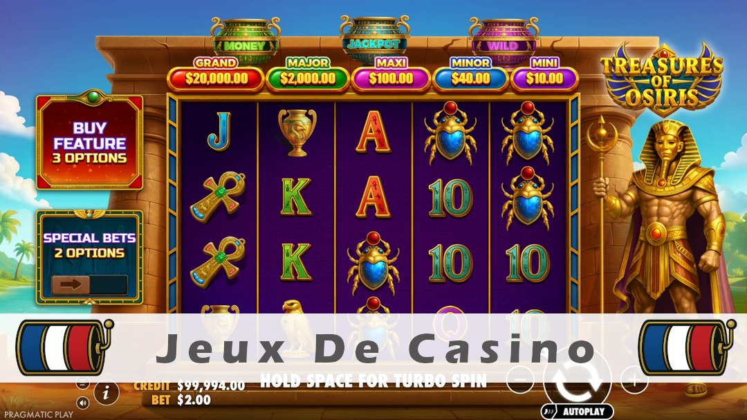 Démo de la machine à sous Treasures of Osiris