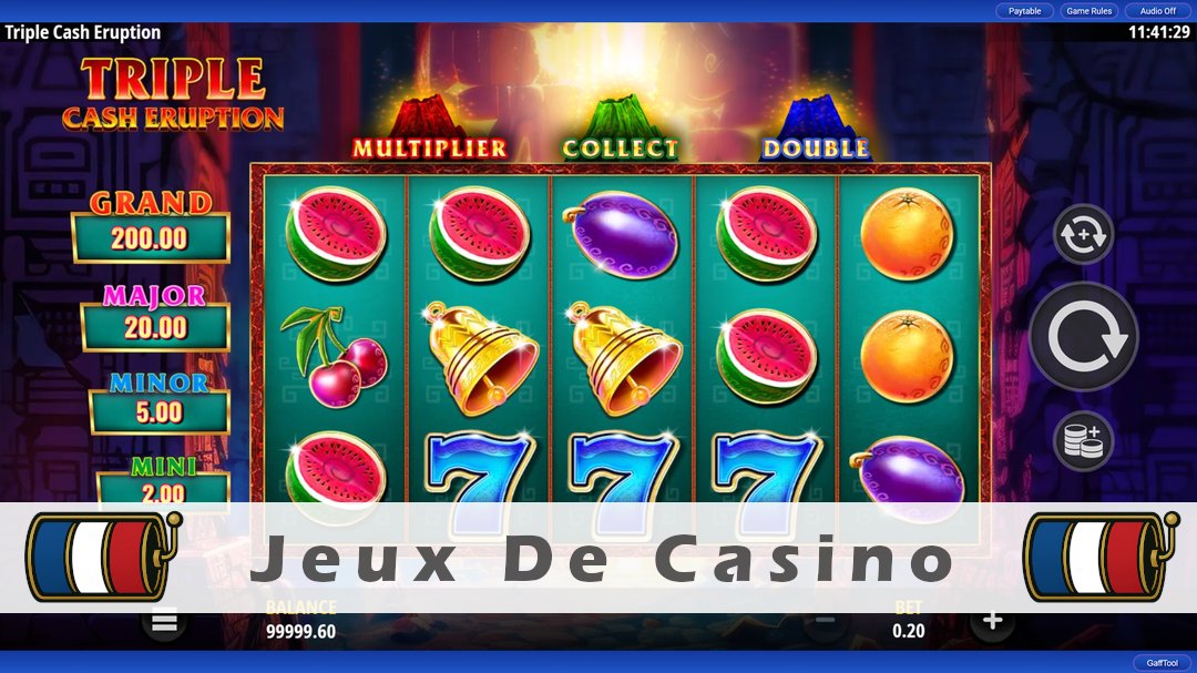 Démo de la machine à sous Triple Cash Eruption