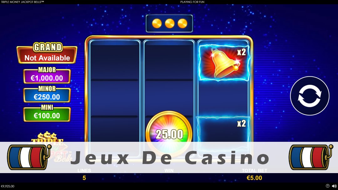 Démo de la machine à sous Triple Money Jackpot Bells