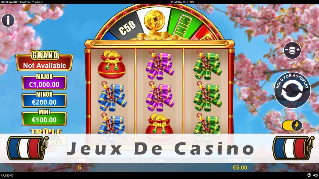 Démo de la machine à sous Triple Money Jackpot Gold