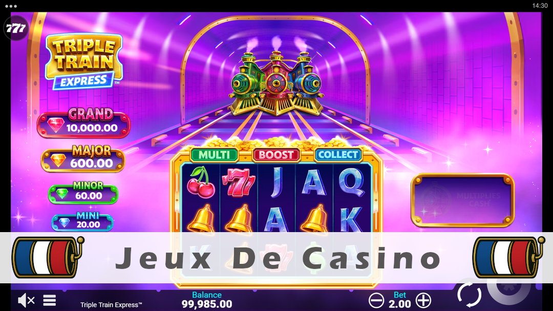 Démo de la machine à sous Triple Train Express