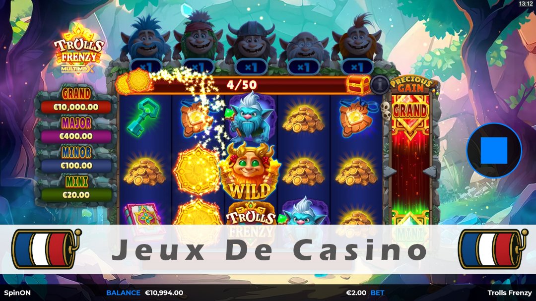 Démo de la machine à sous Trolls Frenzy MultiMax