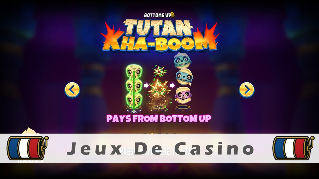 Démo de la machine à sous Tutan Kha-boom