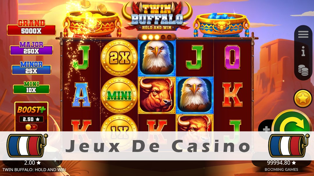 Démo de la machine à sous Twin Buffalo Hold and Win
