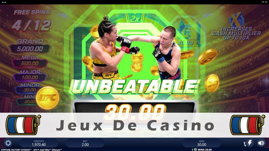 Démo de la machine à sous UFC Gold Blitz Ultimate