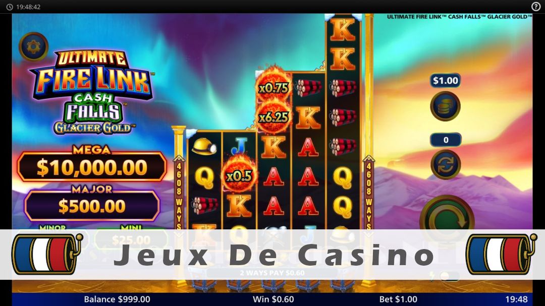 Démo de la machine à sous Ultimate Fire Link Cash Falls Glacier Gold