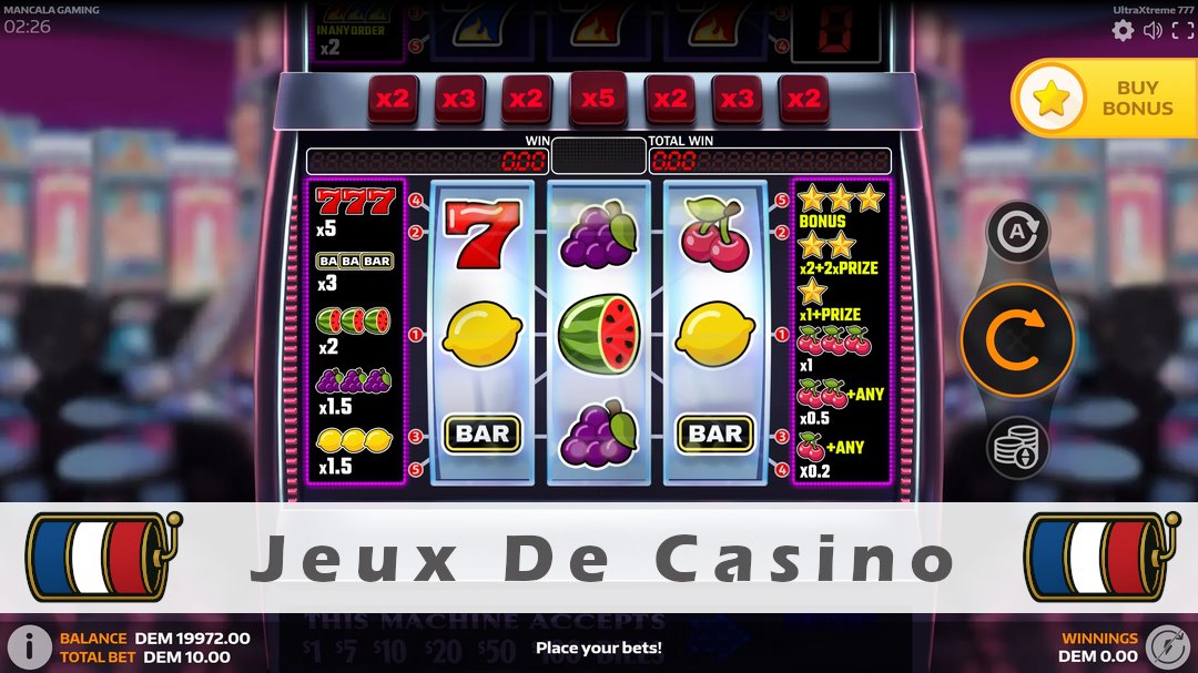 Démo de la machine à sous UltraXtreme 777